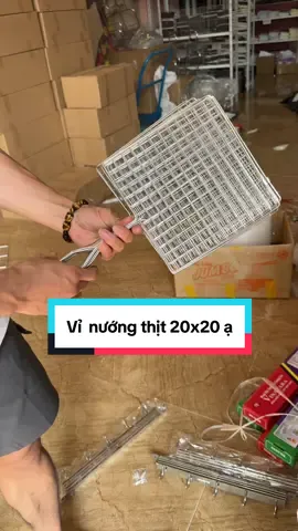 Vỉ inox nướng thịt 20x20cm ạ #TikTokAwardsVN #inox #bepnuong #kep #inox304 