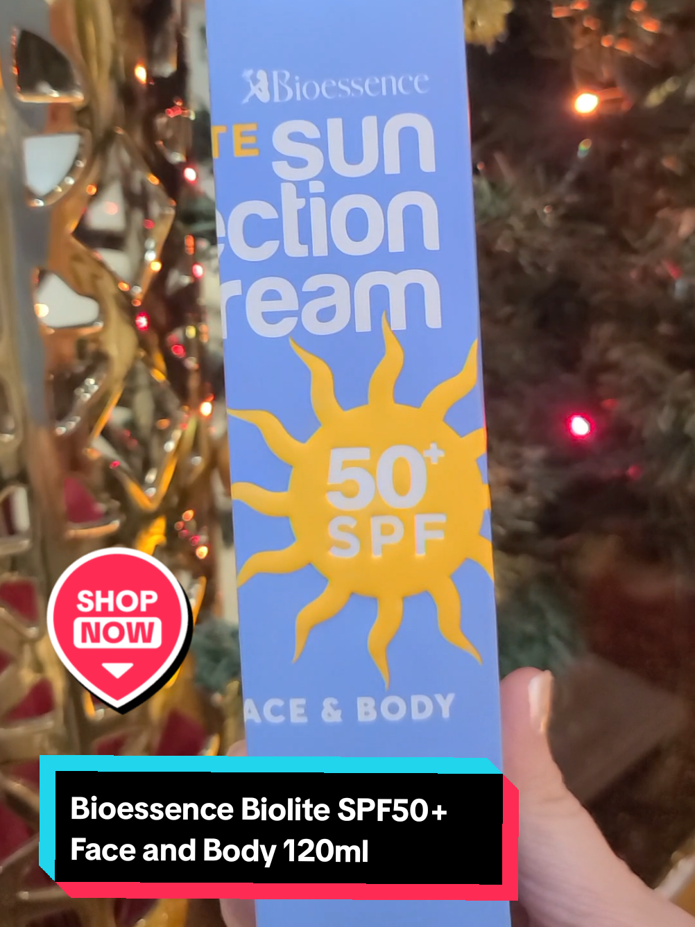 Bioessence Biolite SPF50+ Face and Body 120ml 🛍 Caring Beyond Beauty Shopping #fyp #wellness #skincare #bestbuy #spf 