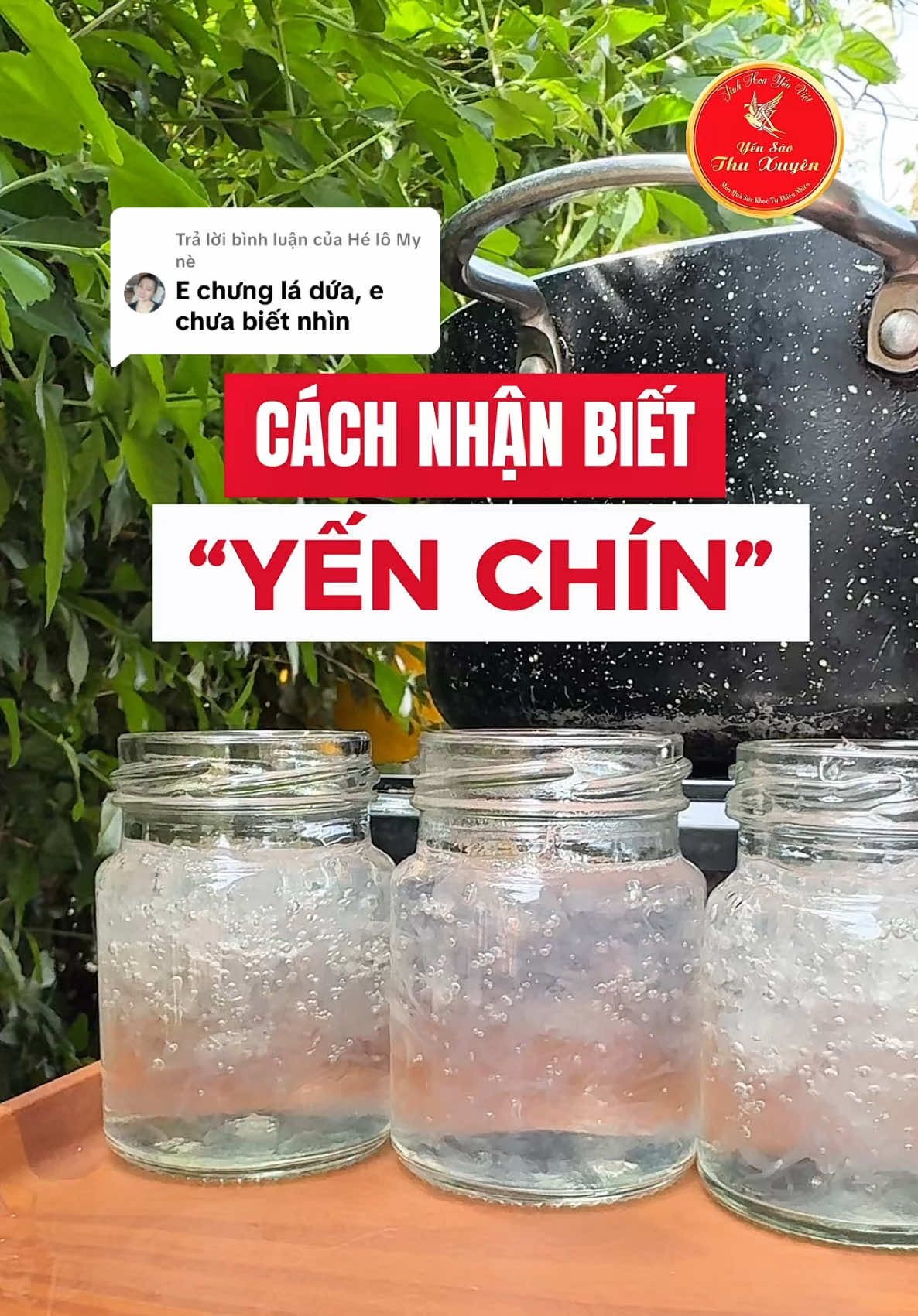 Trả lời @Hé lô My nè Đây là cách nhận biết yến chín nha bạn. Các bạn chưa biết thì tham khảo video này của Xuyên nha. #yensaothuxuyen #yensao #cachchungyen #nhanbietyenchin #chungyentainha 
