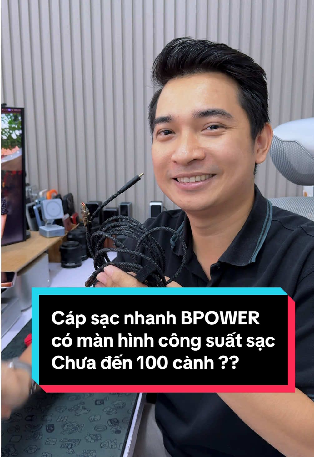 Chưa đến 100 cành cho một sợi cáp sạc nhanh có màn hình hiển thị công suất sạc. Bảo hành 6 tháng yên tâm mà dùng nhé !!! #learnontiktok #education #thanhcongnghe 