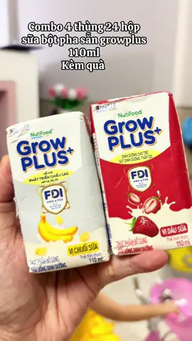 Combo 4 thùng 24 hộp sữa bột pha sẵn growplus 110ml Kèm quà #nutifood #nutifoodgrowplus #growplusvidau #growplusvidausua 