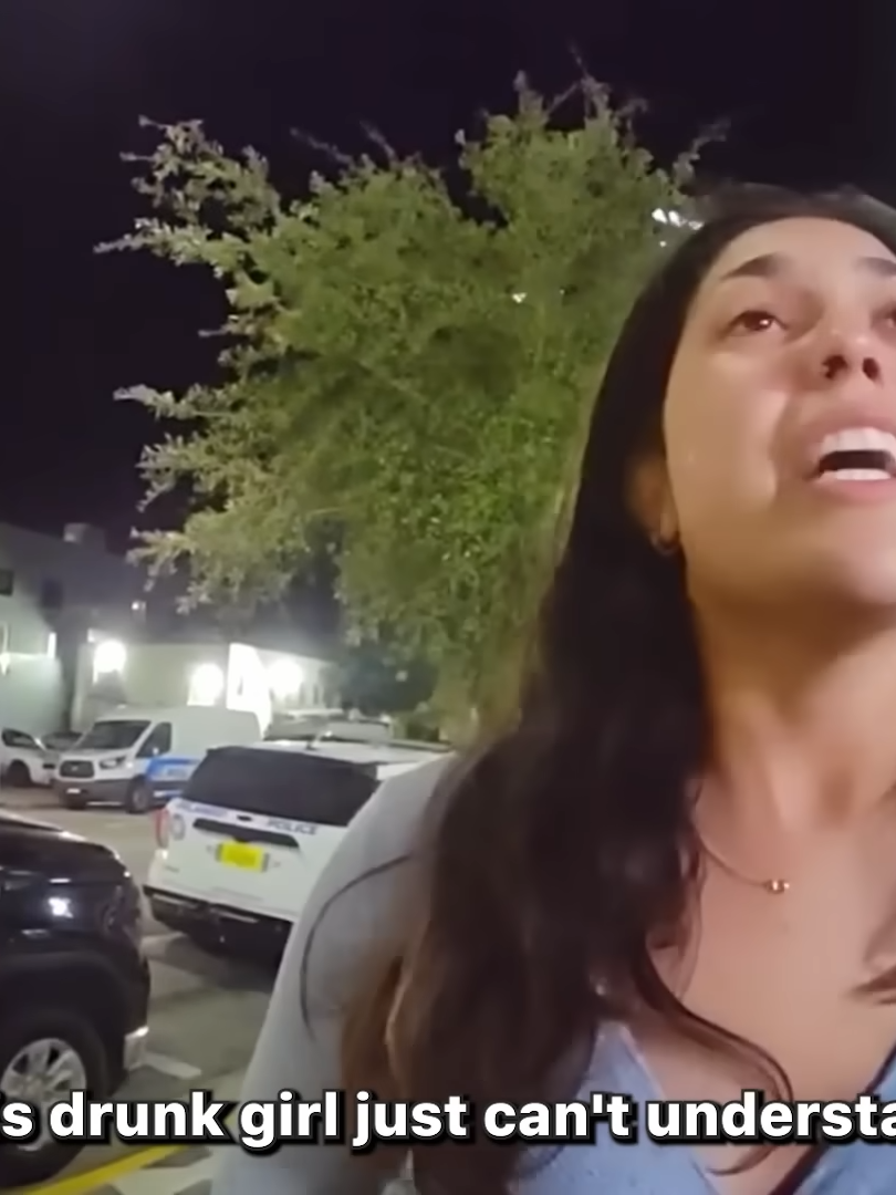 Drunk Girl Learns Why You Can't Fight Cops part 1