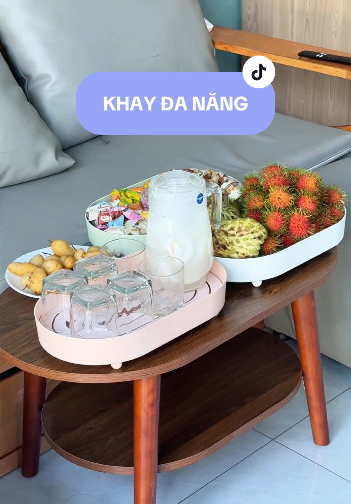 Sau 1 năm sử dụng thì Nhân thấy Khay này quá hữu dụng luôn, Khay đựng bình-ly nước, đựng rau, trái cây, làm khay bánh mứt. Mình có thể dùng cho nhiều công dụng #nhantayhome #tumuadoreview 