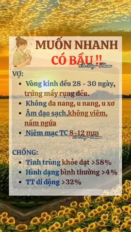 Muốn nhanh có bầu
