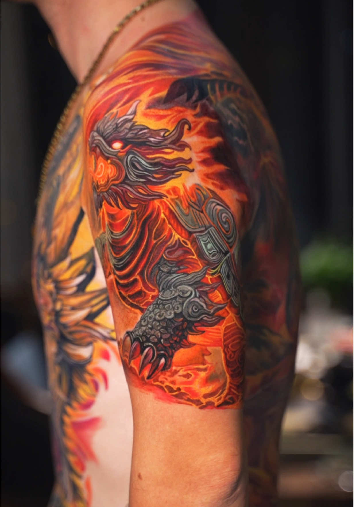 Thêm được cụ Quy Đồng sẹt ra lửa 🐲 #phambinhtattoo #vietnamtattoo #tattoo #hinhxamdep 