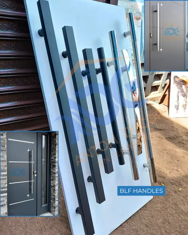 Give your doors and gates a sleek, modern, and classy look with our high-quality BLF door handles. Perfect for glass, steel, and aluminium doors — built to last, stylishly strong, and easy to install. ✨ Why choose our handles: Durable and rust-resistant finish Comfortable and elegant grip Sleek design — ideal for modern homes & offices Reliable for long-term use 📍 Location: Gikomba, near Absa Bank 📞 Call/WhatsApp: 0795004825 Antoh Decor Enterprises — Where quality meets design. #blfhandles #doorhandles #maindoorhandle #qualityyoucantrust #antohdecorgikomba 