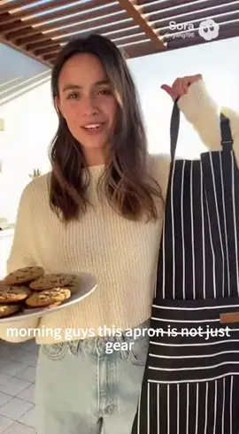 Versatile apron with simple stripes #family #kitchen #apron #TikTokShopBlackFriday 