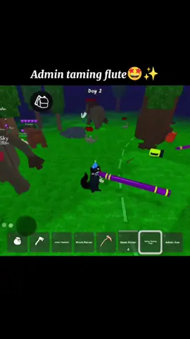 Admin taming flute🤩✨ #fyp #roblox #99Nightsintheforest 