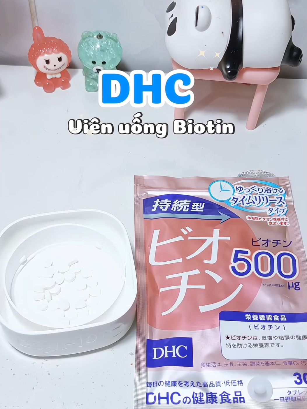 chăm da xinh, tóc đẹp, móng kho.ẻ đón tết nè #biotin #biotindhc #dhc #goclamdep #unboxing 