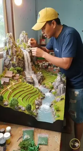 Diorama pemandangan alam  #diorama #miniature #fypviraltiktok🖤シ゚☆♡ #fyp #VideoAi 