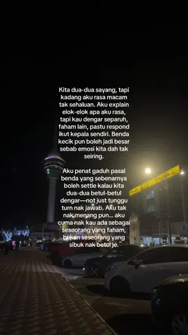Kadang bukan pasal siapa salah… tapi siapa yang betul-betul nak faham 🙇🏻‍♀️ #relationshiptalk  #deepthought  #softreminder  #hurtmyfeelings  #4u 