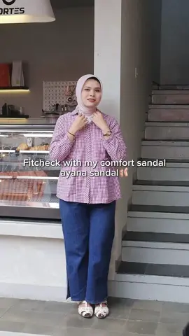 fitcheck with my comfort sandal🥰 #jambrellafootwear #sandaldaily #racunsepatubaru #kontenkreator #localbrand 