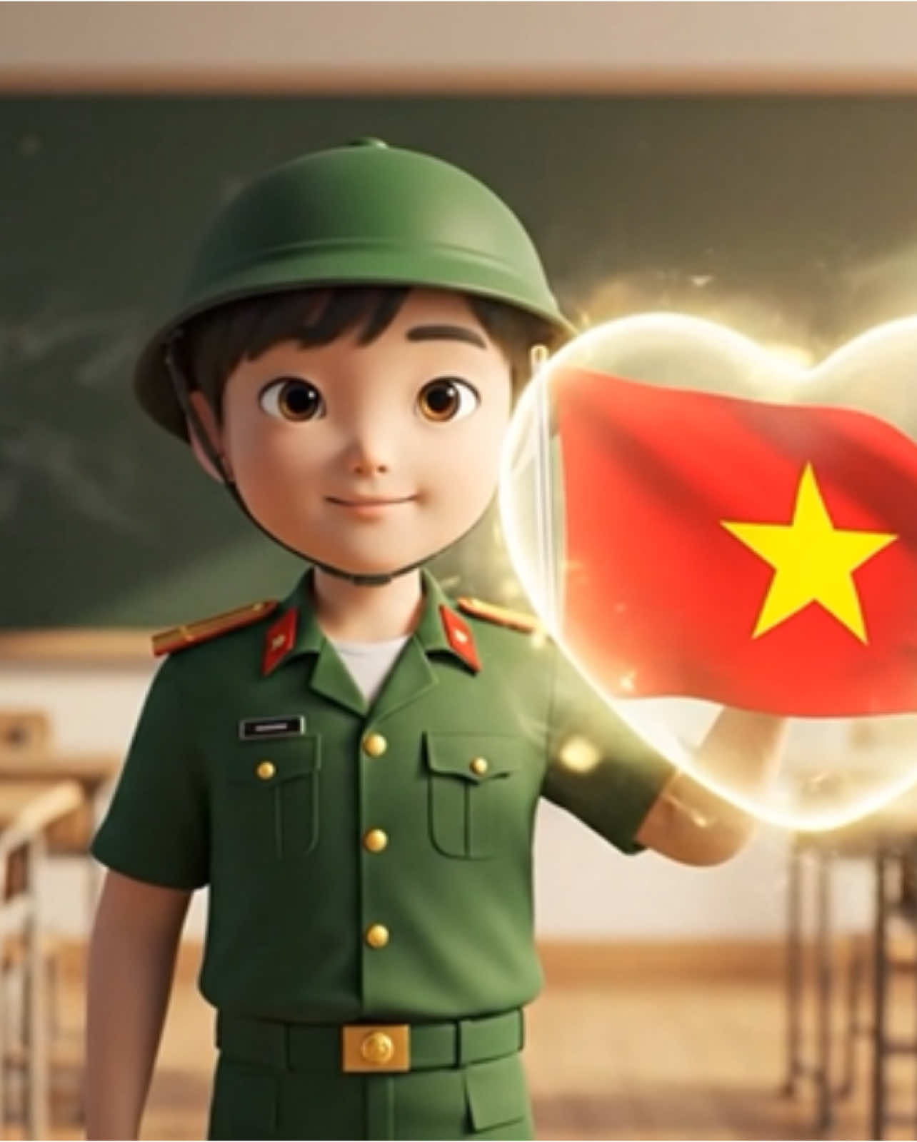 Ước mơ của con là trở thành chú bộ đội ❤️❤️ #bodoivietnam❤ 