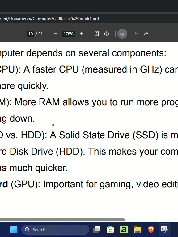 Computer basics courses