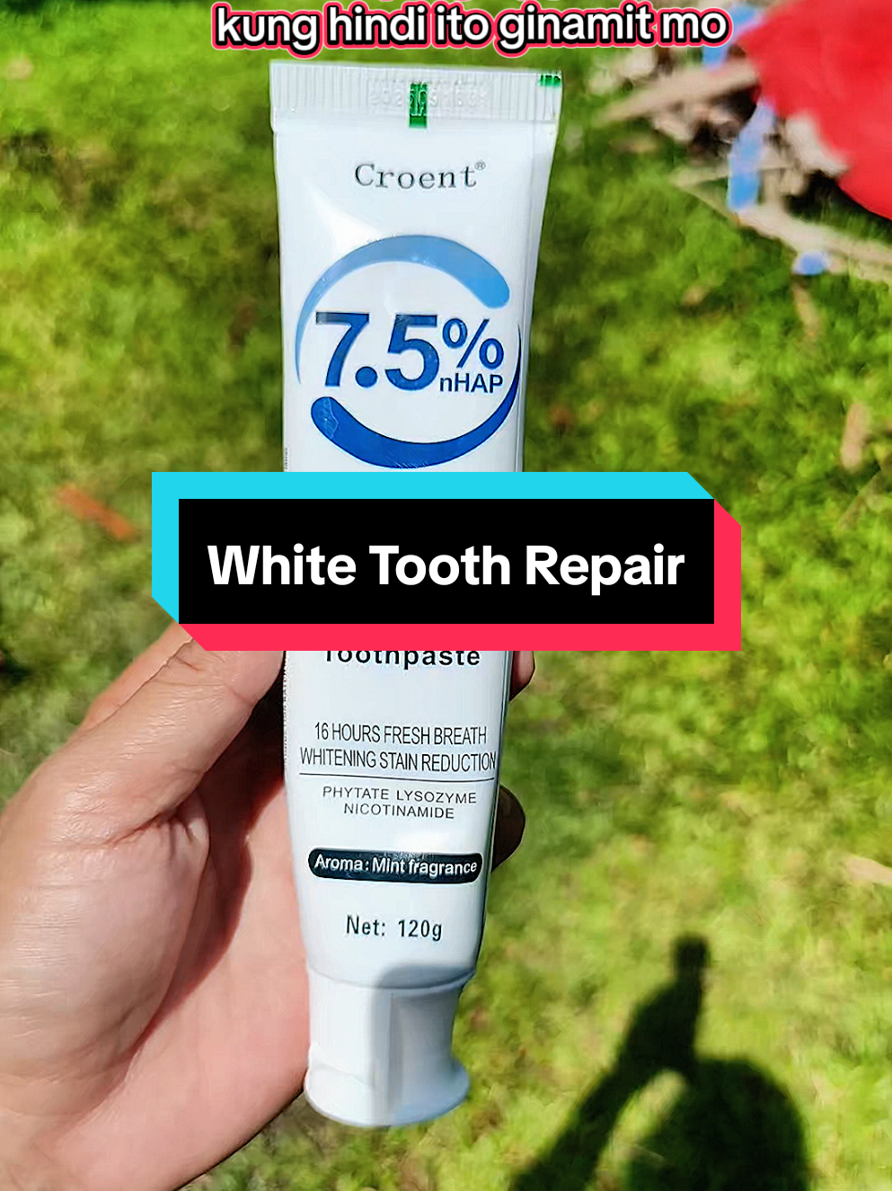 Nakakaputi ng ngipin  #freshbreath #hydroxyapatite #croent #toothpaste 