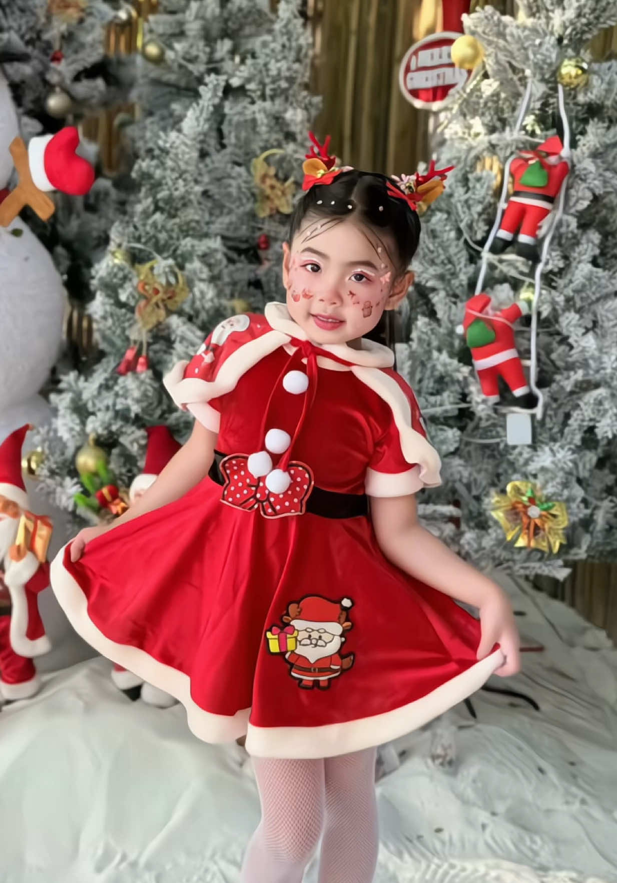 🎄❄️🧑‍🎄#มาม๊ามิลิน #น้องมิลิน #ชุดคริสต์มาสเด็กผู้หญิง #ชุดเช็ดเซตคริสต์มาส