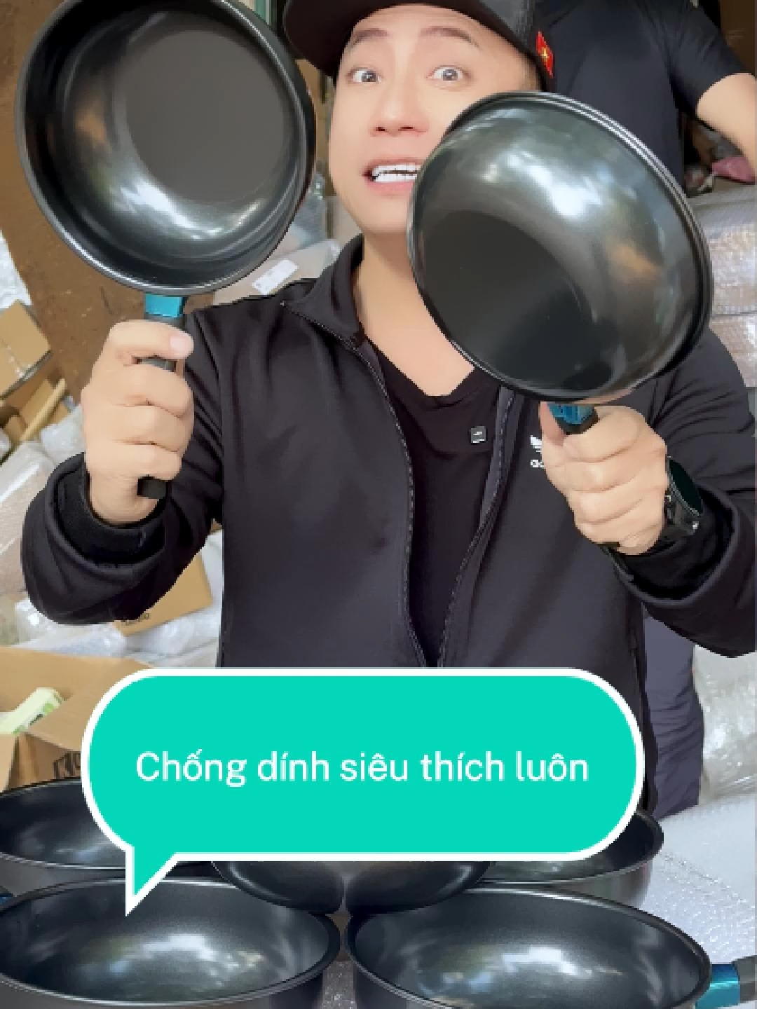 Chiên xào không dính- Chảo sâu lòng tiện ích#chaosaulong #chaosaulongchongdinh #chungnguyenuytin