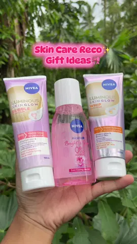 Skin care reco, pwede pang gift this Christmas ✨🎀#skincare #nivealuminousskinglowfoams #nivealuminous #niveamicellarbrightandglow 