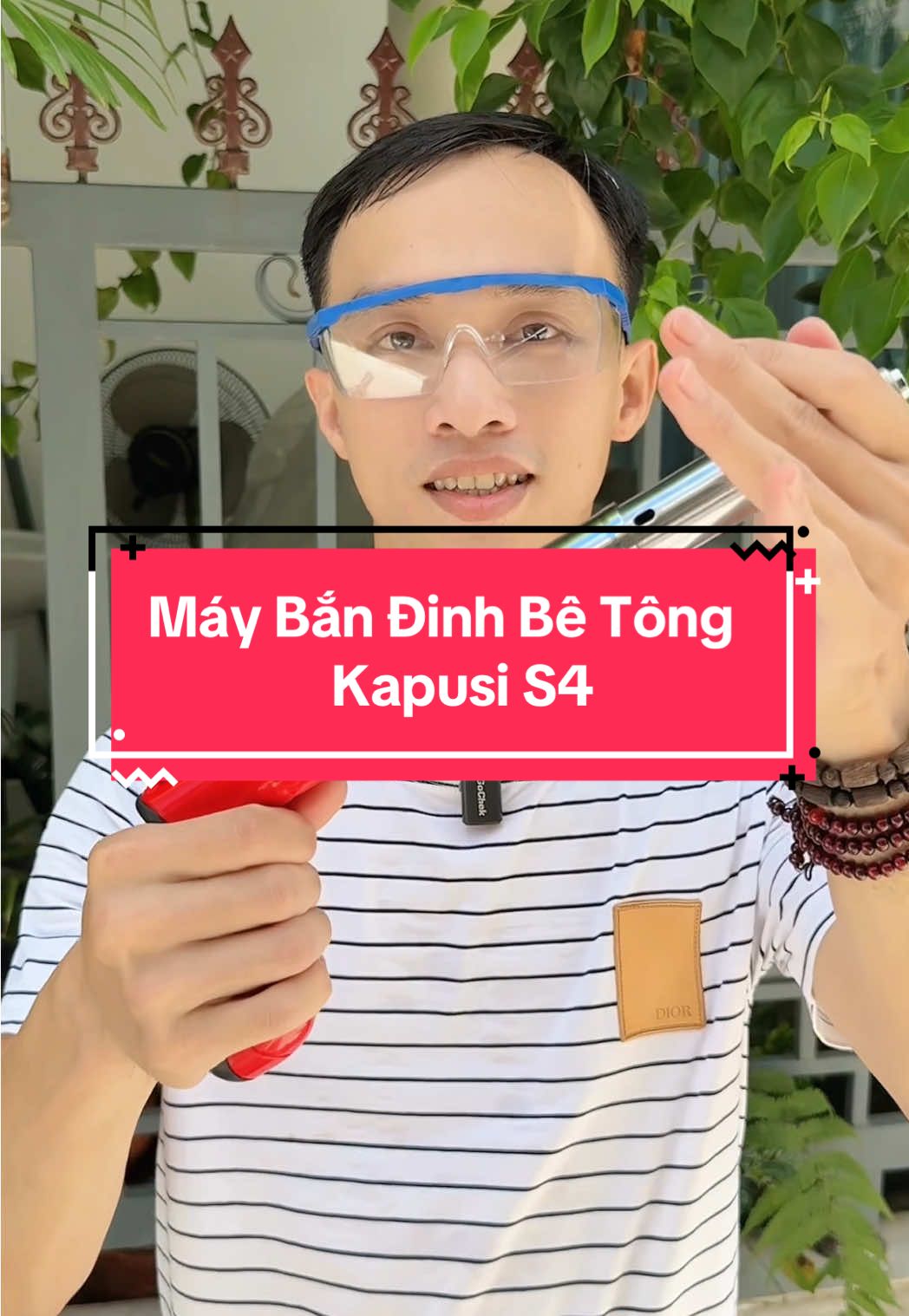 Máy bắn đinh hạt nổ (tặng 100 đinh )#thientimi 