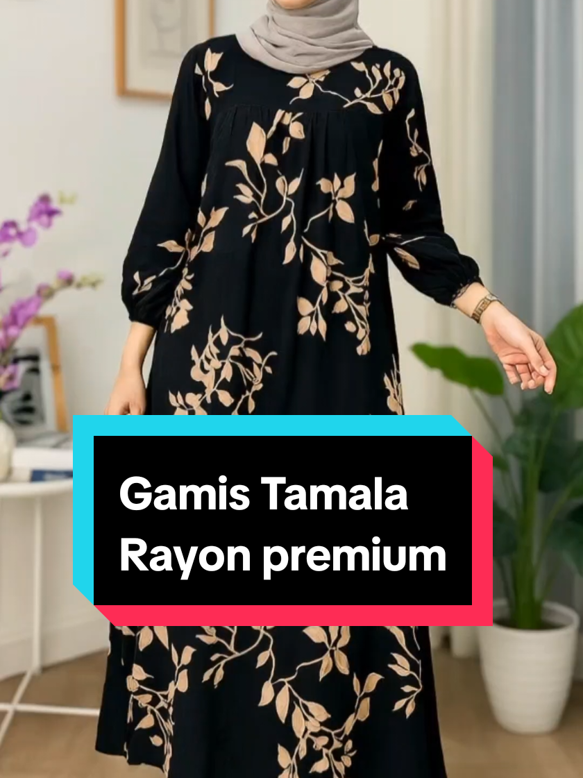 Gamis Tamala Rayon Premium Tampil elegan tiap hari tanpa ribet. #sipalingaffiliate #gamiskekinian #bajumuslimwanita #busuifriendly #gamisrayonpremium 