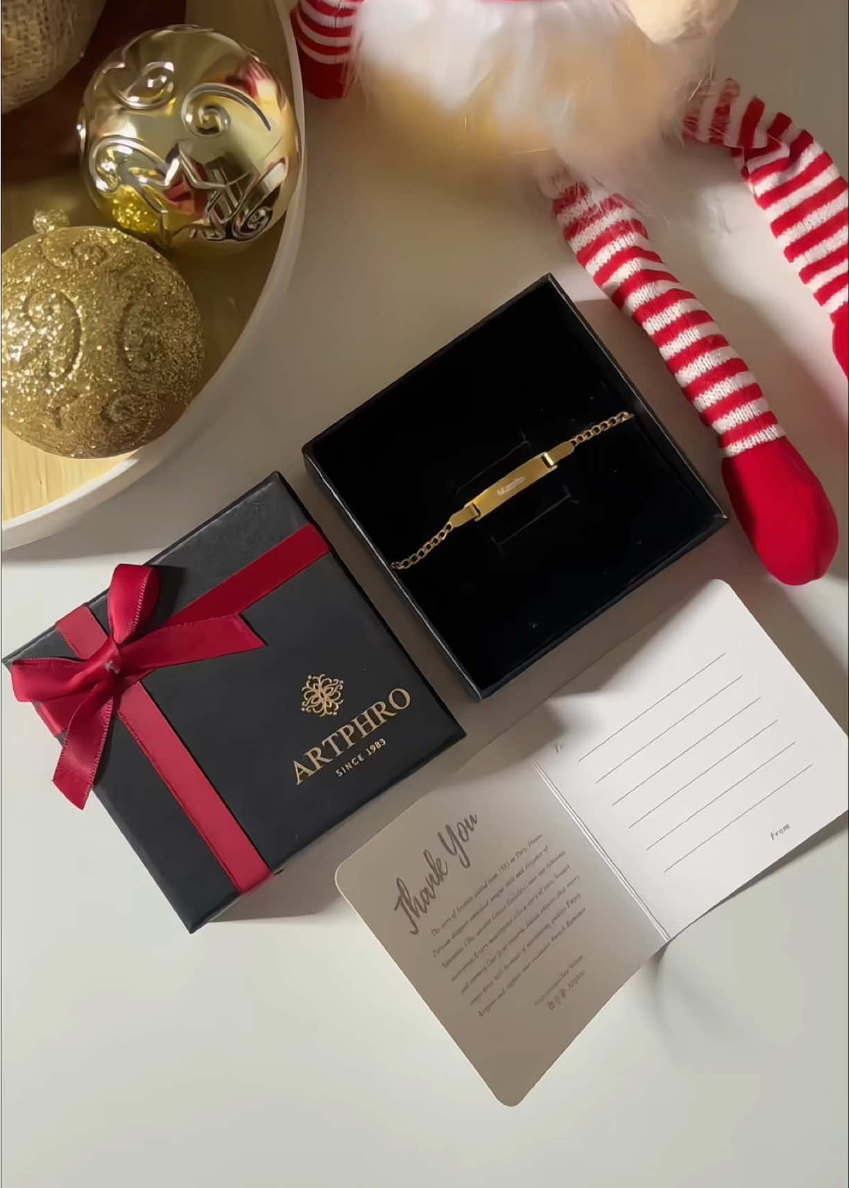 Personalized gifts hit different 🤍✨ #christmasgiftidea#customizebracele#engravebracelet#giftideas#fyp