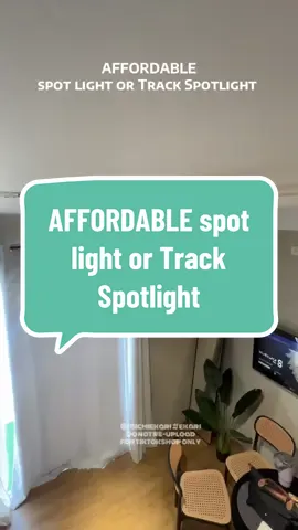 Simple Room Makeover  AFFORDABLE spot light or Track Spotlight #roommakeover #ceilinglight #light #roomlight #spotlight 