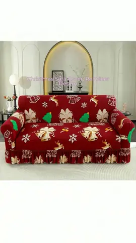 Festive Christmas Sofa Cover, Reindeer & Santa Design, Elastic Dustproof Couch Protector, Fits 1-4 Seaters, Easy Washable, Stretch Fit #christmasiscoming #sofacover #targetchristmasbedding #navidad🎄🎀 #funnychristmassweater #christmasreadyyyy??⛄️? #christmasrug #christmasshirts #ralphlaureninspiredchristmas #bolsasdenavidad🎅🏼🎄🎁☃️⛄❄️