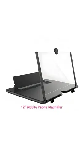 12 Inch Smartphone Magnifier, Ultra HD Display Enhancer for Enhanced Visual Experience, Ideal for Movies & Gaming, Portable Design #camera #TechGadgets #hometech #digitalproducts #readingglasses #smartphonekids #4in1selfiestick #monitors #360phonestand #mobileaccessories