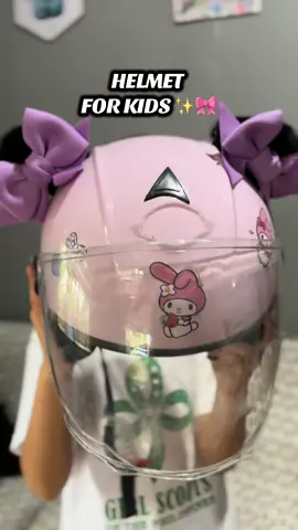 Safety first! Cutie helmet for kids! 😍 #halffacehelmet  #kidshelmet #safetyhelmetforkids #helmet 