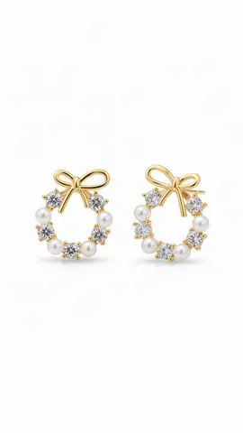 Elegant Faux Pearl & Rhinestone Bow Design Stud Earrings, Cute Jewelry for Party, Daily Wear, Perfect Birthday Gift for Girls #hairaccessories #earringslovers #swarovskicrystals #cutejewelry #adhesiveearrings #ezjewelry #menearrings #eomjewelry #goldjewlerygirl #pearlearrings