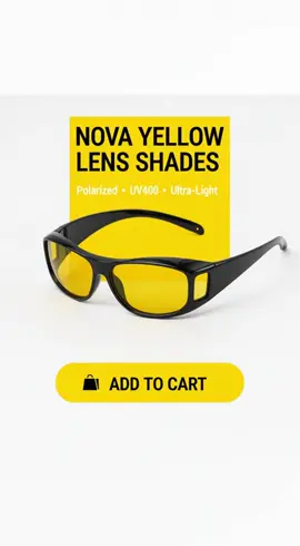 Night Driving Glasses Fit Over for MenWomen, Anti Glare Polarized Night VisionGlasses,Wrap Around HD Yellow Lens#drivingtips #Nightvisionglasses#Safedriving#tiktokshopholidayhaul#Glasses    
