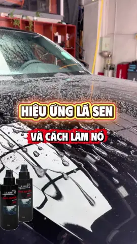 Hiệu ứng lá sen và cách làm nó. #chamsocxe #xitkinhnano #chongbamnuockinhxe #xitvesinhkinhoto #libitu 