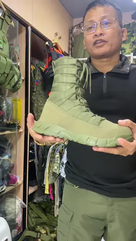 Sarap sa paa napaka comfy neto! #tactical #combat #boots #highcut 