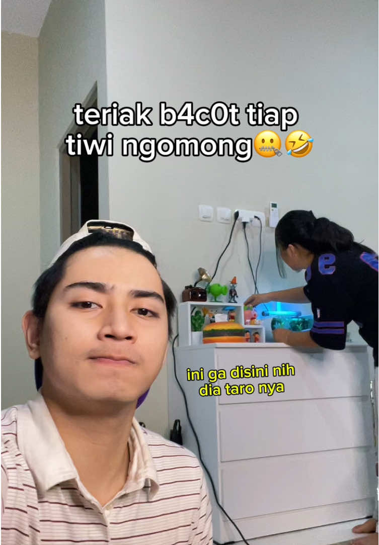 KOMEN BURUAN KALO GW EMG PEMBERANI😤 @Tiwiiiiiiiiii #mifftwills #couplecomedy #couplegoals #prank #fakesituation⚠️ 