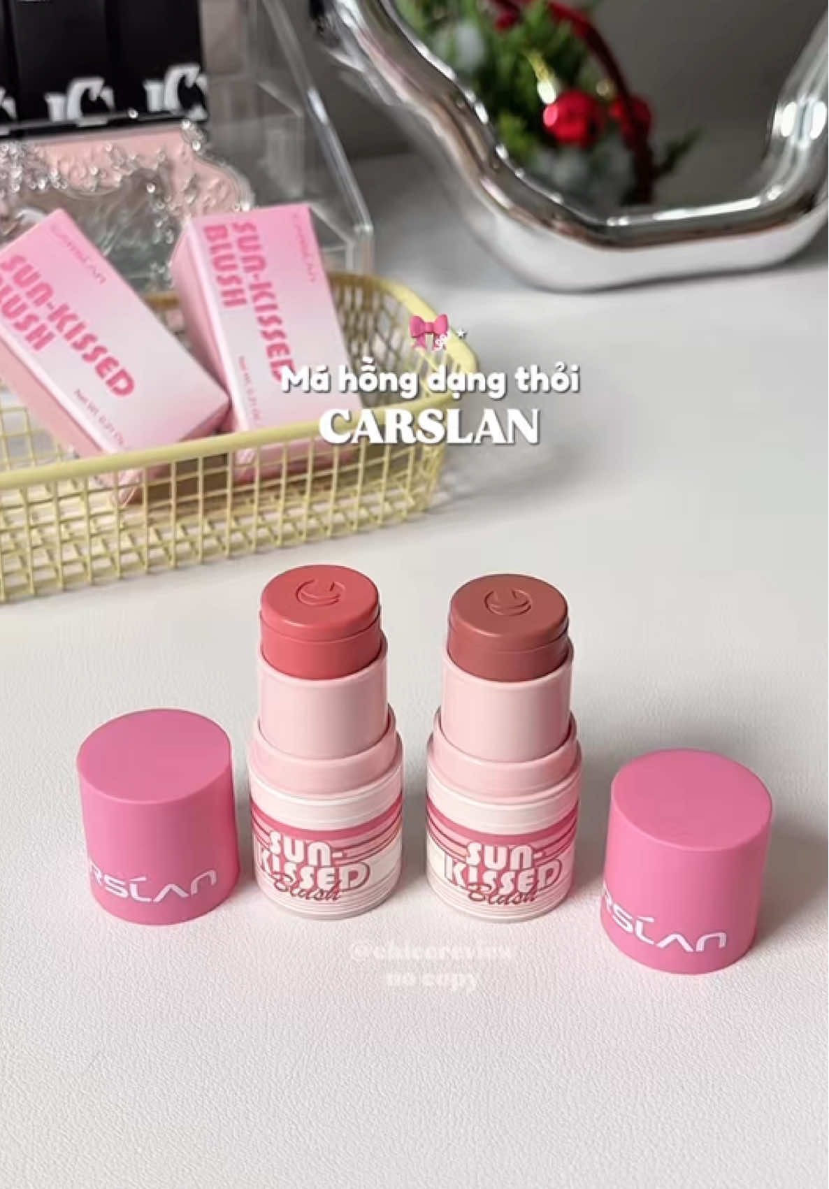 Má hồng kem đa năng Carslan 🎀✨ Mí bà thử chưa?? #carslan #mahongkem #mahong #blushcream #makeuptips 