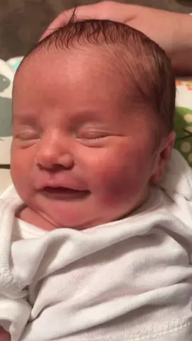 cute baby giggling in sleep❤️ #newborn #baby #cute #adorable #giggles 