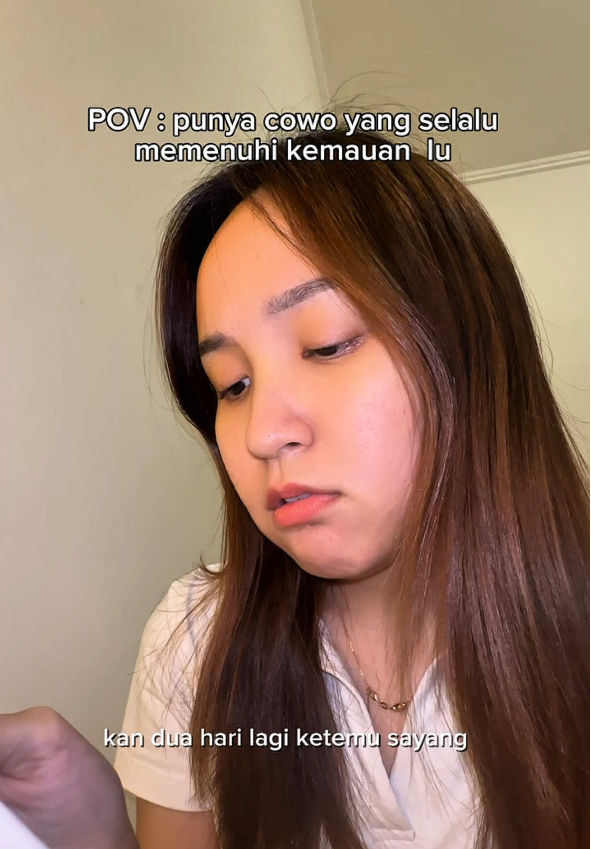 walaupun lagi LDR tetep selalu mau bikin aku happy 🥹@vincent chenjaya #pov #Relationship #fyp #bfftiramisusu #toktokkrekk