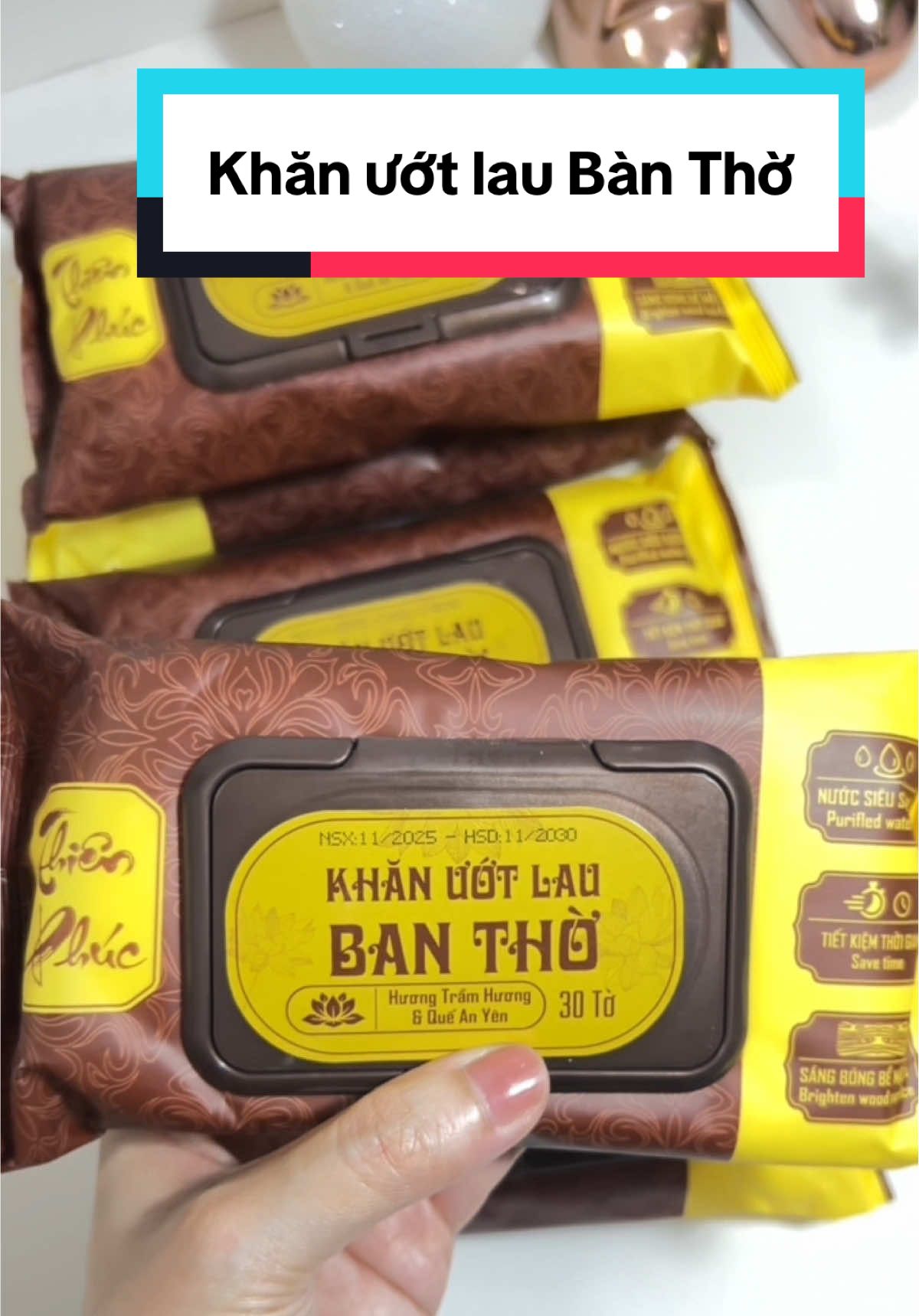 Khăn ướt lau bàn thờ #khanuotlaubantho #khanuotmuitram #khanuotthienphuc 