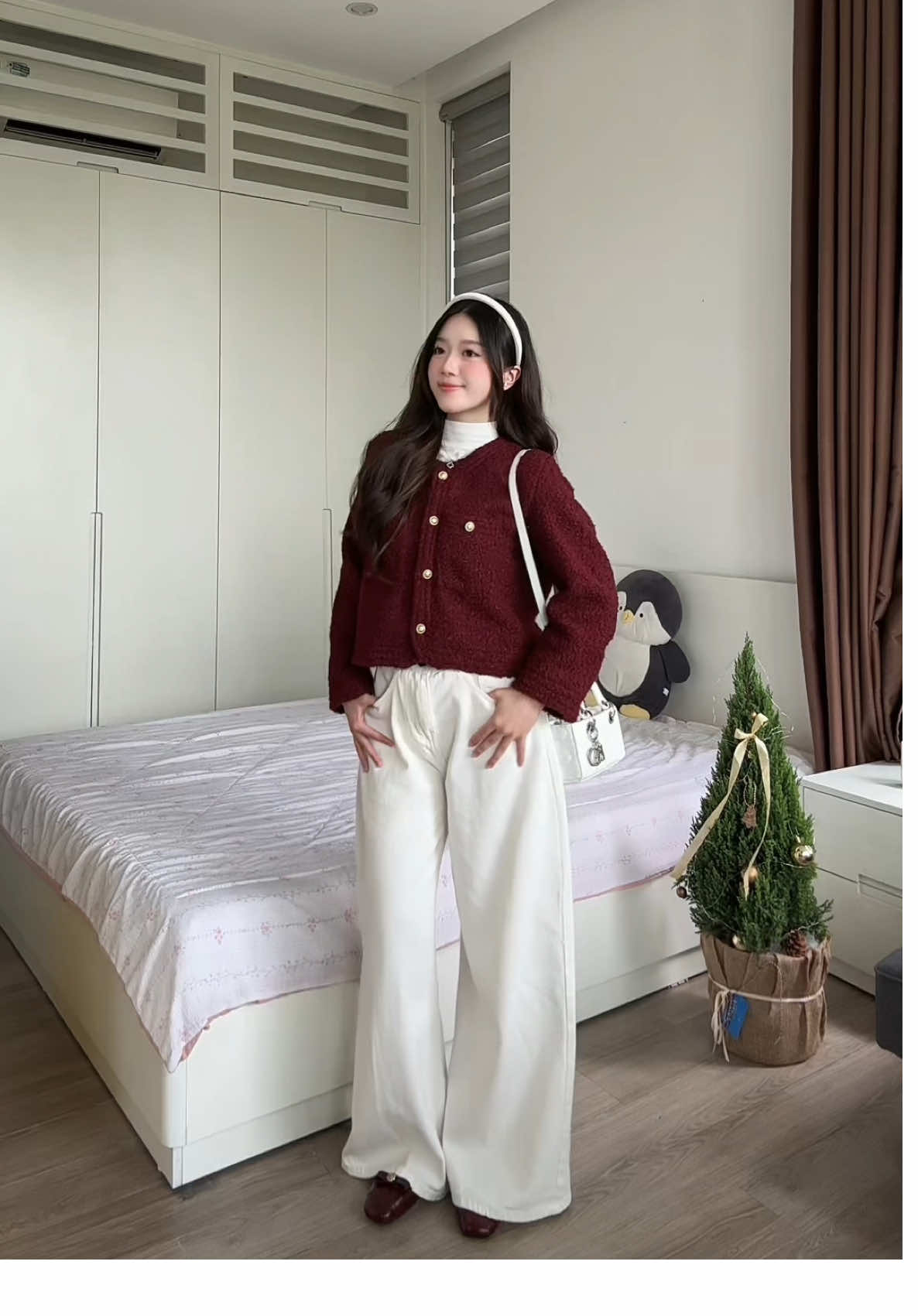 Tết là phải đỏ 🧧🪭🌸 #outfitideas #OOTD #tet #fyp #goclamdep 