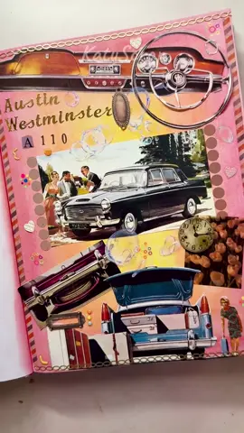 Turning a 1960s Austin Westminster A110 brochure into handmade art ✂️✨ Vintage cars deserve a second life — on paper and in history 🚗💖 Which classic should I scrapbook next? 👇 #CarsOfTikTok #AutoPro #carhistory #britishcars #vintagecars 