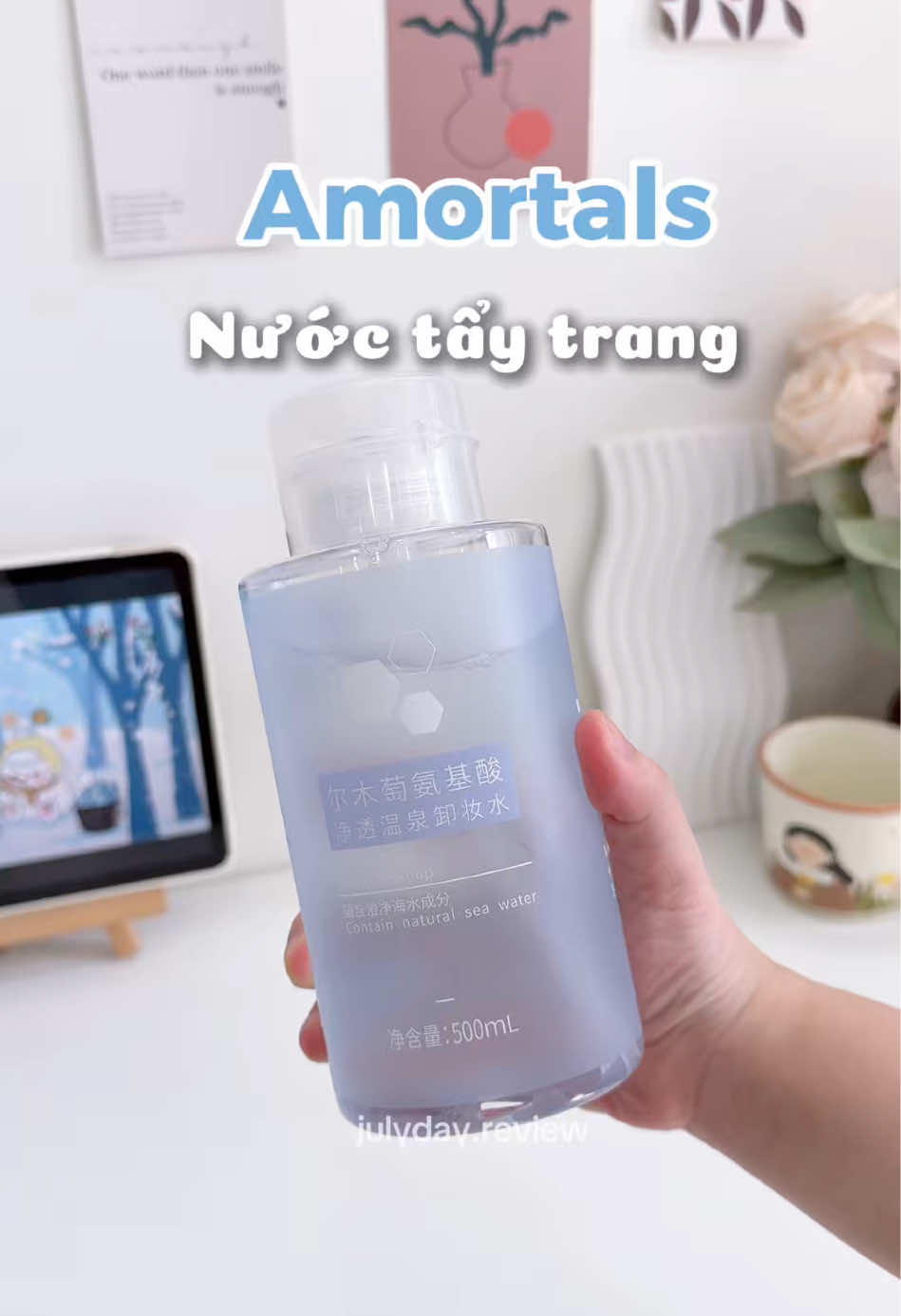 Nước tẩy trang Amortals 🫶🏻 #amortals #nuoctaytrang #taytrang #nuoctaytrangamortals #julydayreview 