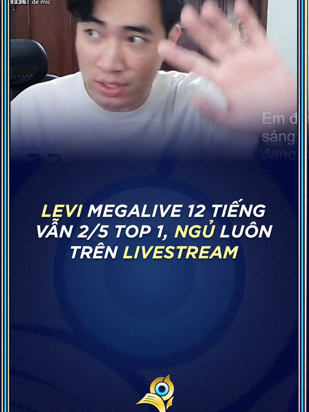 Levi megalive 12 tiếng vẫn 2/5 top 1, ngủ luôn trên livestream #gamer #games #riotgames #dtcl #teamfighttatics #tft #dautruongchanly #LEVI