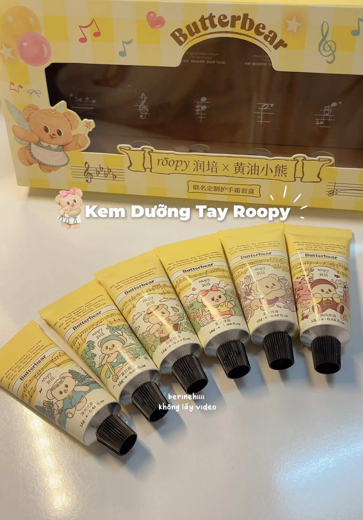 kem tay mà dễ thương dữ luôn trời ơi 🥳🥳 #roopy #kemduongtay #kemduong #kemduongtayroopy #butterbear 