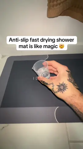 This mat is lowkey so sick #shower #showermat #mat #bathroom 
