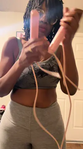 Relearning how to jump after knee surgery… one Croc at a time 😭🦵🏽✨ Adjustable jump rope + built-in counter has me feeling official. #fitmom #over30fit #fitnessforwomen #momfitness #fitnesslife 