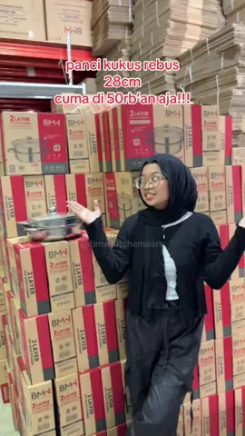 panci kukus rebus 28cm cuma di 50rb’an aja!!! #pancikukus #kukusan #kukusanstainless #pancirebus #fyp 