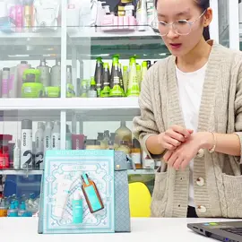 Set quà tinh dầu moroccanoil tặng kèm gội xả mini và túi đựng mỹ phầm #myphamtocluxury #moroccanoil #setqua 