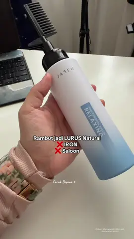 Memang MENJADI! Rambut jadi lurus yang natural tanpa guna iron tau 🤩