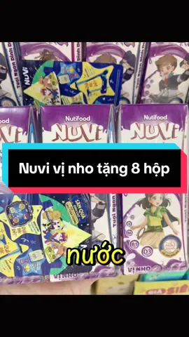 Nuvi sữa tươi vị nho tặng thêm 8 hộp và đang trợ giá rất rẻ nữa #nuvi #suatuoi #meboireview #affiliatemarketing 