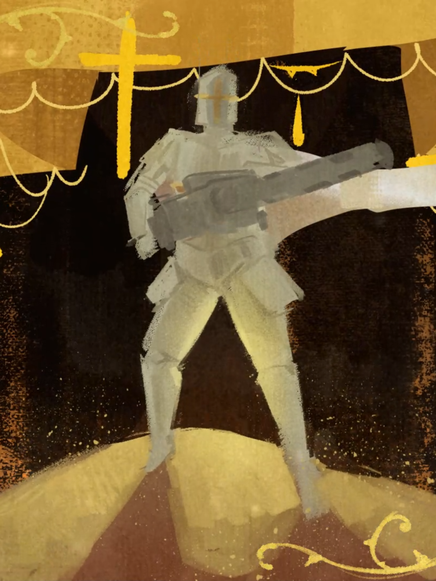destroy these heretics, do not let them breathe. // hi guys first golden empire propaganda pls be nice, my pc is so laggy while doing this so it might look a little wonky #ilovemybf #gravedigger #gravediggerroblox #roblox #robloxoc